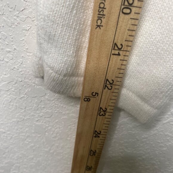 Vintage‎ Tiara International Cardigan Womens Size L White Floral Embroidered Zip - Picture 9 of 10